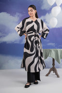 2 Pc Printed Crepe Suit