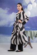 2 Pc Printed Crepe Suit