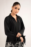 2 Pc Embroidered Crepe Suit