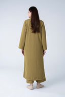 2 Pc Dyed Striped Knitted Suit