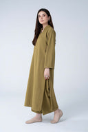 2 Pc Dyed Striped Knitted Suit