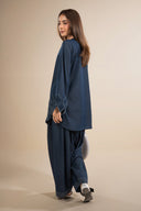 2 Pc Dyed Denim Suit