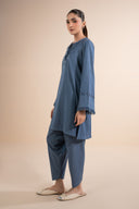 2 Pc Dyed Denim Suit