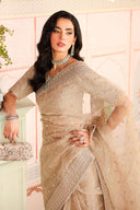 Embroidered Raw Silk Saree