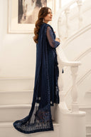 3 Piece Embroidered Chiffon Suit