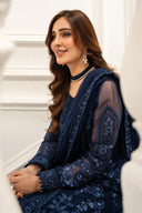 3 Piece Embroidered Chiffon Suit