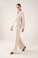 Striped Button-Down Set