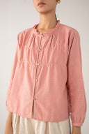 Crosshatch Ruffled Shirt