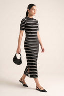 Yarn Dyed Knitted Dress