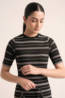 Yarn Dyed Knitted Dress