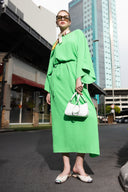 Batwing-Sleeve Dress