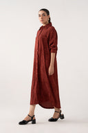 Printed Button-Down Dress