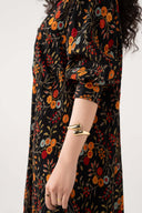 Printed Button-Down Dress