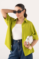 Batwing Buttoned Shirt