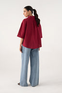 Casual Button-Down Top