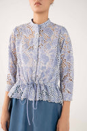 Schiffli Gathered Top