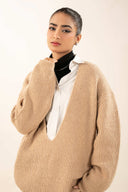 V-Neck Pullover Sweater