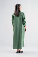 Striped Button-Down Dress