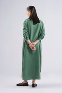 Striped Button-Down Dress